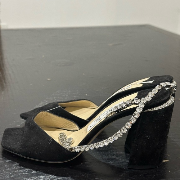 Jimmy Choo Elegant Suede Heels Size 36.5 - Picture 5 of 8